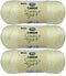 Bulk Buy: Caron Simply Soft 100% Acrylic Yarn (3-Pack) ~ Off White # 9702~6 oz. Skeins......