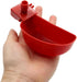 12Pcs Quail Water Cups Pigeon Automatic Bird Waterer for Cage Hang Drinker Breeding Poultry Drinking Bowls(Red)...