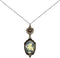Lucky Clover Cameo Necklace Best Friend Heart Charms Jewelry 2 Chain Deluxe Gift...