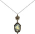 Lucky Clover Cameo Necklace Best Friend Heart Charms Jewelry 2 Chain Deluxe Gift...