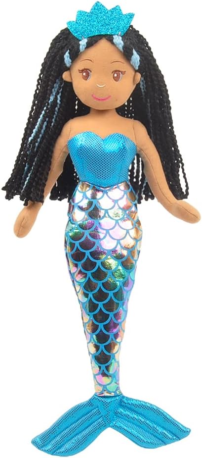 Linzy Toys,Aria Mermaid Doll, Soft Plush Mermaid, Blue, 18" Mermaid Toys for little Girls, Sirena's para ninas, Sirena's Plush (89002)...