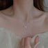 silver bow necklace, Women's bow collarbone chain, Bow necklaces for women, Bow pendant necklaces, sparkling fine rhinestone necklaces, Necklace J...