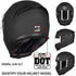 ILM Black Visor for Full Face Motorcycle Street Bike Helmet DOT (Visor, Black)...