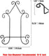 Iron Hanging Display Stand Art Holder Easel Photo Holder Industrial Style Metal Stand for Books Bowls or Platters (2 Pack 15.75"*9.84", Black)...