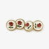 14 Pcs Vintage Red Rose Metal Buttons Sewn Button Shirt Cardigan Women's Garment 12mm/0.5inch, White/Gold...