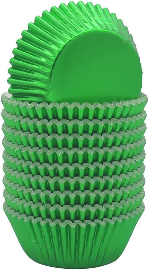 Green Foil Cupcake Liners Standard Paper Baking Cups for Party, Birthday and More, 240-Count...