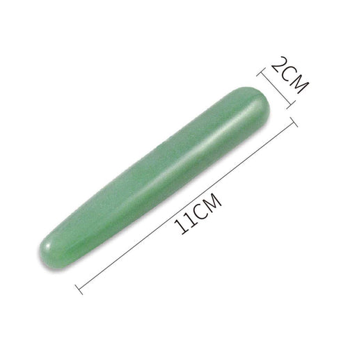Gua Sha Massage Tools Jade Manual Stick Deep Tissue Natural Facial Tool for Full Body Meridian Pain Relief...