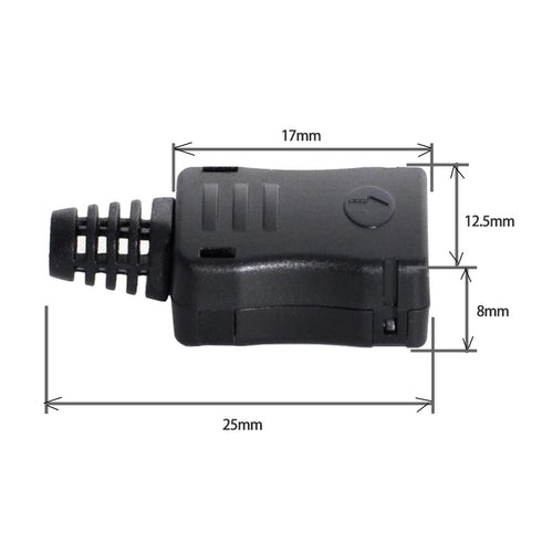 cablecc 10set DIY 4pin USB 2.0 Type C Female Socket Connector SMT Type with PC Board & Housing & 3.0mm SR...