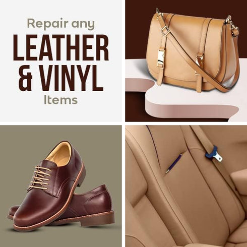 Leather Max Quick Blend Refinish and Repair Kit White, Restore Couches, Recolor Furniture & Repair Car Seats, Jackets, Sofa, Boots 3 Color Shades ...