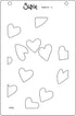 A6 Layered Stencils 4PK Mark Making Hearts by Kath Breen...