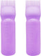 2 Pieces Root Comb Applicator Bottle Hair Coloring Dye Bottle Scalp Treament Essential Salon Hair Cleansing Bottle With Graduated Scale, Purple...