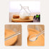 4 Pcs Clear Glass Tea Spoon Glass Stirring Spoon Stick Long Handle Coffee Stirrer Iced Tea Spoon Glass Stirring Spoon for Cocktail Tea Dessert App...