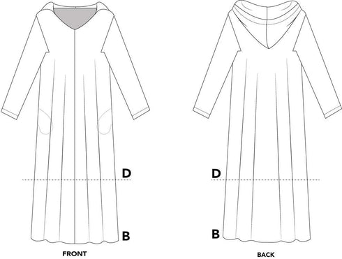 Folkwear Moroccan Djellaba #157 North African Hooded Caftan Sewing Pattern (Pattern Only) folkwear157...