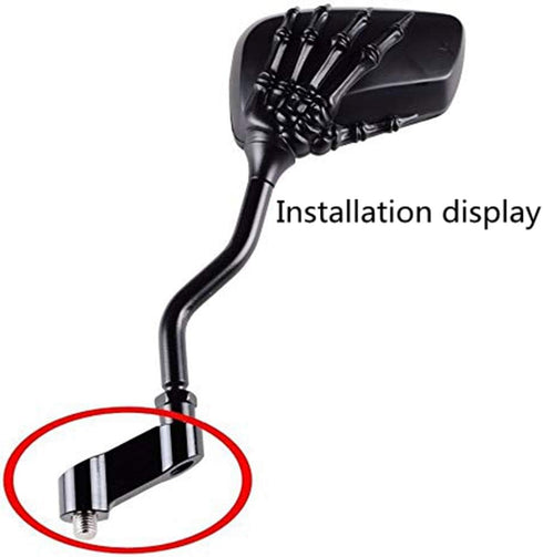 Motorcycle bike mirror Mount Risers Extenders Adapters Universal Rearview Side Mirror Adapter CNC Aluminum 10mm Right Thread...