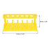uxcell Test Tube Holder Rack 6 Wells 6 Pins for 18-21mm Tubes Yellow 2Pcs...