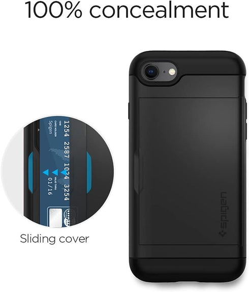 Spigen Slim Armor CS Designed for iPhone SE 2022 Case/iPhone SE 3 Case 2022 / iPhone SE 2020 Case/iPhone 8 Case/iPhone 7 Case - Black......