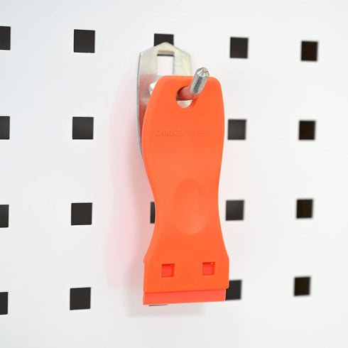 FOSHIO 2PCS Orange Plastic Razor Blade Scraper Tool and 100PCS Orange Plastic Blades for Gasket Remover, Sticker Remover, Labels Decal and Adhesiv...