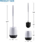 Toilet Brush, Toilet Bowl Brush and Holder Set for Bathroom, Toilet Cleaning Scrubber Cleaner Brush for Bathroom for Deep Cleaning with Stiff Plas...