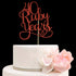 40 Ruby Years Cake Topper for 40th Anniversary Wedding Party Decorations Red Glitter...