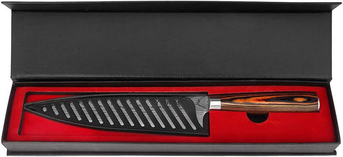 Razor-Sharp Chef Knife, 8-inch High Carbon Stainless Steel Chef's Knife for Home Kitchen & Restaurant, 8" Chef Kitchen Knife with Sheath & Gift Bo...
