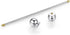 HONEY BEAR Mens Shirt Collar Bar Pin Clips Clasp Set Business Gift 65mm (4pcs without box)...