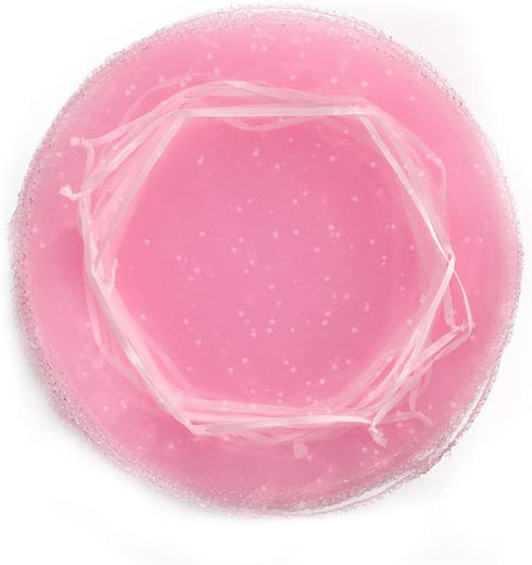 50Pcs 9.8 Inch Round Organza Bags Drawstring, Sheer Tulle Circles Jewelry Candy Pouch Baby Shower Wedding Party Favor Gift Bags (Pink)...