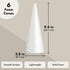 6 Pack Foam Cones for Crafts, DIY Art Projects, Handmade Gnomes, Trees, Holiday Decorations (3.8 x 9.5 in)...