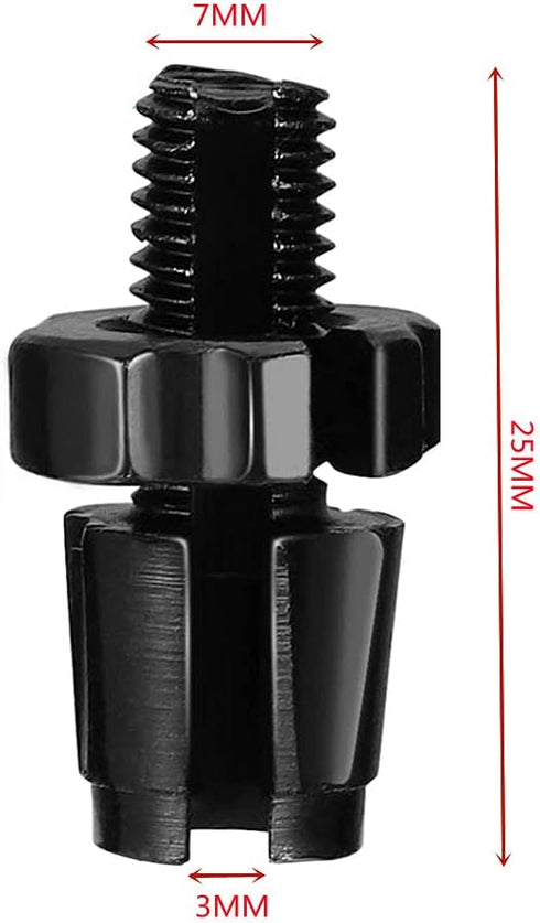 10 Pcs Bike Brake Cable Lever Barrel Adjusters Nut Adjusting Screw Fastener Bolt Brake Accessories Aluminum Alloy M7 Mountain Bike Brake Handle Le...