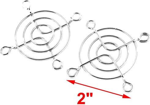 8Pcs 50x50mm Fan Protective Cover 3D Printer Accessories PC Case Laptop Cooling Fan Safety Metal Grill Protector...