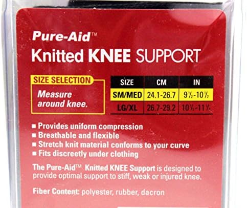 Knitted Knee Support (LG-XL) for Men & Women - Knee Brace Support for Running, Jogging, Sports, Joint Pain Relief, Arthritis & Injury Recovery - K...