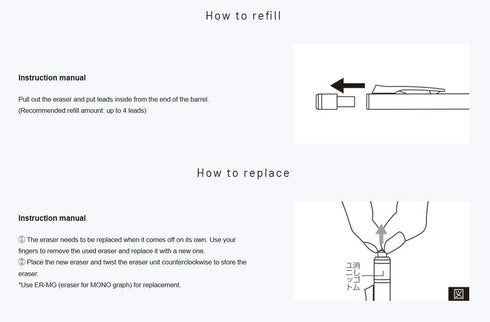 Tombow Mechacical Pencil 0.5mm Graph Grip, Mono Color (DPA-141A)...