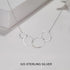 40th Birthday Gifts for Women - Sterling Silver Infinity 4 Circle 4 Decades Necklace, Mothers Day Jewelry Mom Gift...