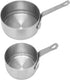 2pcs Sauce Cup 304 Stainless Steel Stackable Handle Design Mini Sauce Pan for Banquet Outdoor Picnic,Ramekin Dipping Sauce Seasoning Bowls with Ha...