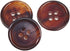 YaHoGa 11 Pieces Light Brown Horn Buttons Set for Blazers Suits Coats 15mm 20mm Real Buffalo Horn Blazer Buttons Suit Buttons for Men (Light Brown...