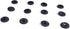 12 Pcs Black Mini Flower Shape Tiny Round Buttons- 11 mm- Sewing Quilting Renaissance Carnival Dance Hawaiian Costumes Outfit Bags Drapery- #BTA-2...