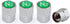 Chrome Plated Brass Valve Stem Caps N2 Nitrogen Sign Logo on The Top, 4 pcs Pack...