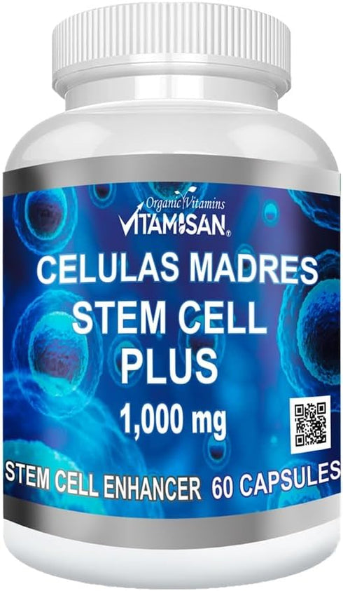 Celulas Madres 60 Capsules Vitamisan 1000 mg Aphanizomenon Flos-aquae Blue Green Algae AFA Stem Natural Cell...