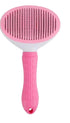 Self Cleaning Slicker Brush, Cat Brush with Release Button, Dog Shedding Brush for Grooming, Cat Comb Pet Massage Tool (Pink)...