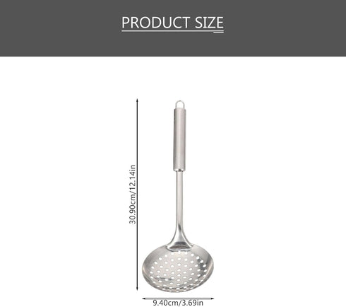 MAGICLULU 1 Set Set Stainless Steel Kitchenware Food Cooking Spatula Soup Spoon Slotted Tunner Pancake Non Stick Pan for Eggs Stainless Steel Kitc...