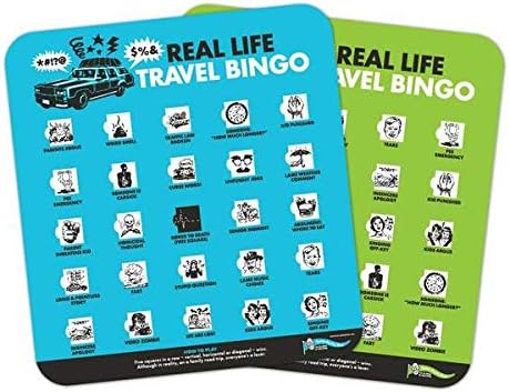 Breaking Games Real Life Travel Bingo - Hilarious On-The-Go Family Game - Compact & Durable for Endless Road Trips, Flights, and Adventures...