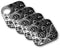 MightySkins Protective Vinyl Skin Decal (4 Pack) Compatible with Tile Key Finder Phone Finder wrap Cover Sticker Skins Black Flourish...