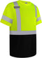High Visibility Shirts for Men Class 3 Construction Shirts with Pocket, Hi Vis Reflective Safety Work Shirts for Men Women, Short Sleeve with Blac...
