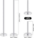 4 Pieces Stainless Steel Cake Heating Core 6 Inch and 2 Inch Silver Heating Rod Cake Baking Supplies for Baby Shower Birthday Party Wedding Cake D...