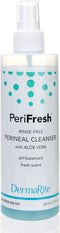 DermaRite PeriFresh Rinse-Free Perineal Cleanser - Aloe Vera Enriched, pH-Balanced, Odor Neutralizing - 7.5 oz, 1 Count...