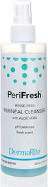 DermaRite PeriFresh Rinse-Free Perineal Cleanser - Aloe Vera Enriched, pH-Balanced, Odor Neutralizing - 7.5 oz, 1 Count...