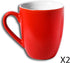 Homvare Porcelain Coffee Mug, Suitable for Both Hot and Cold Beverage Dishwasher and Microwave Safe, 10 oz - 4 Colors - 4 Pack...