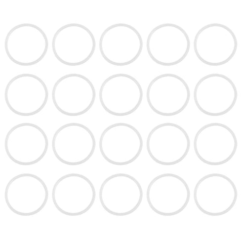 X AUTOHAUX Silicone O-Rings, 45mm OD 38.8mm ID 3.1mm Width VMQ Seal Gasket for Compressor Valves Pipe Repair, White, Pack of 20...