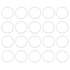 X AUTOHAUX Silicone O-Rings, 45mm OD 38.8mm ID 3.1mm Width VMQ Seal Gasket for Compressor Valves Pipe Repair, White, Pack of 20...