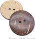 150 pcs 1 inch New Thick Coconut Shell 2 Holes Button Coconut Shell Buttons for Crafts Sewing Decorations...