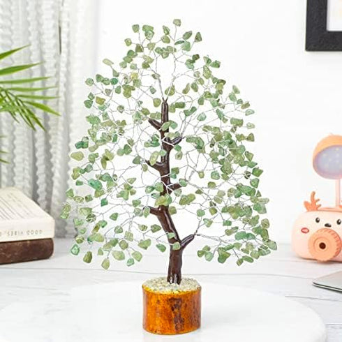Green Jade Crystals Tree of Life Decor for Shelf Healing Crystals Spiritual Gift Sage Green Office & Room Decor House Warming Gifts New Home Decor...